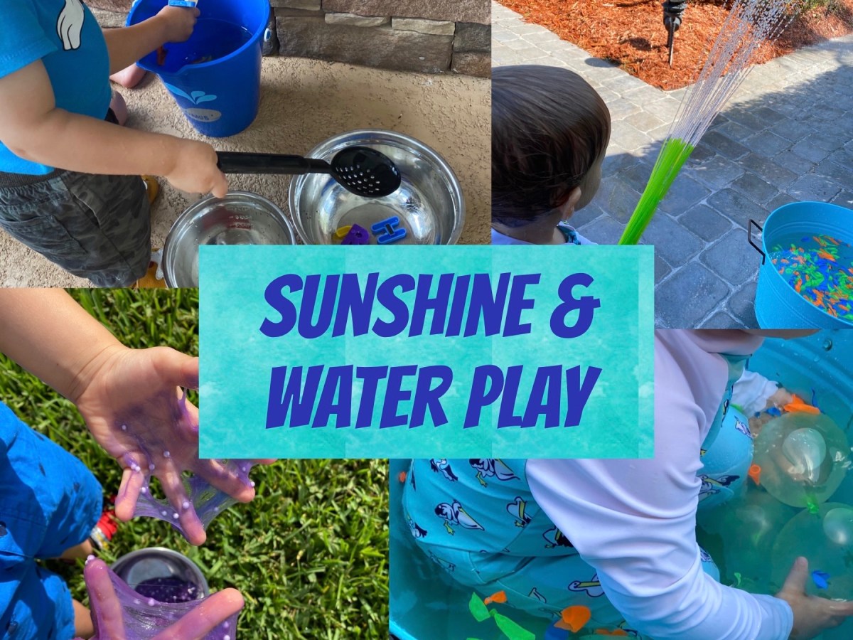 Splish, Splash- Water (and Sunshine!) Based Sensory&nbsp;Play